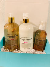 Load image into Gallery viewer, Rose Crystal Infused Body Trio