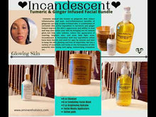 Load and play video in Gallery viewer, Incandescent Tumeric & Ginger Facial set