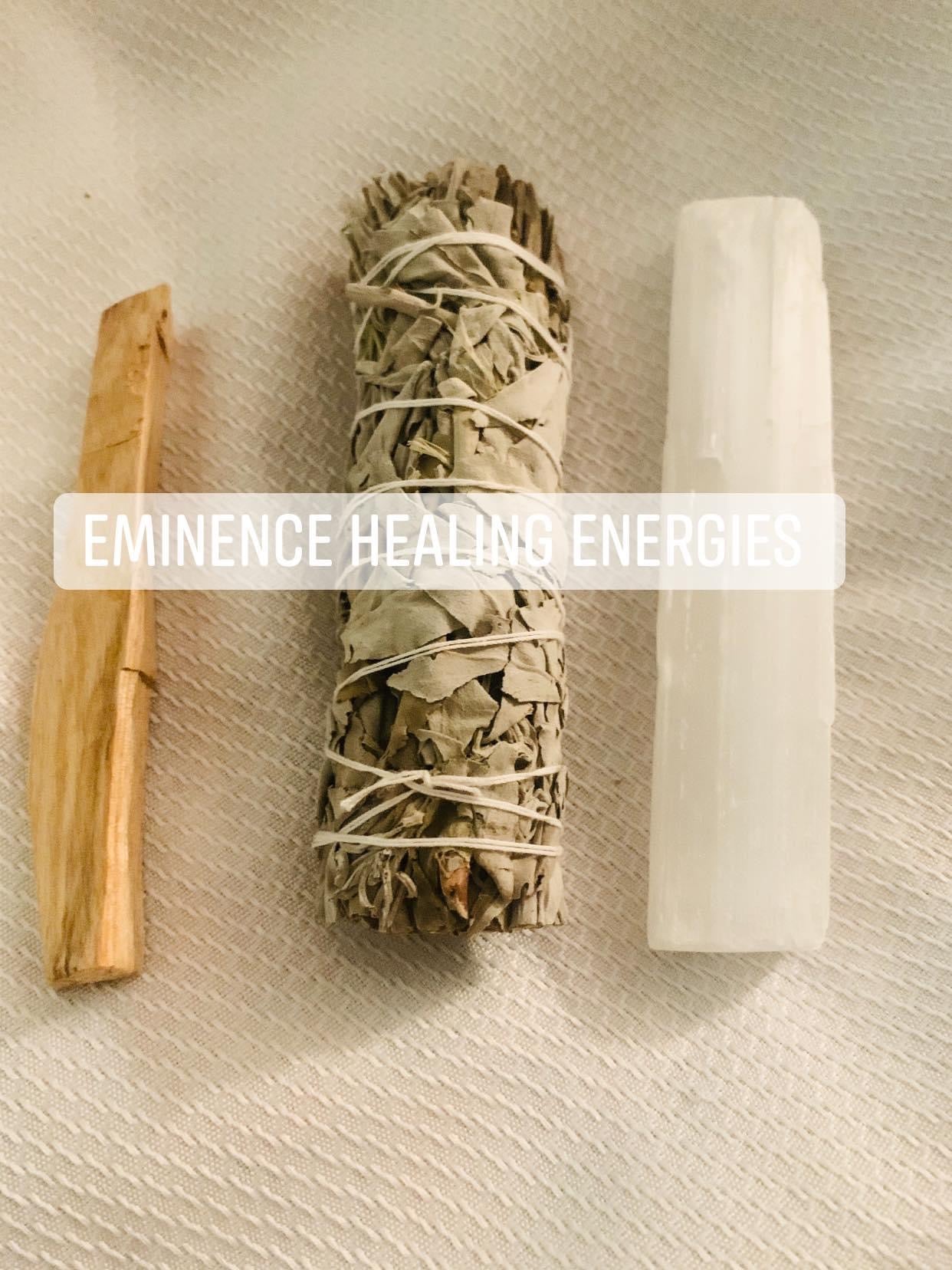 Sage Selenite Palo Set