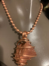 Load image into Gallery viewer, Chakra Balancing Copper Spiral Pendant Necklace
