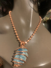 Load image into Gallery viewer, Chakra Balancing Copper Spiral Pendant Necklace
