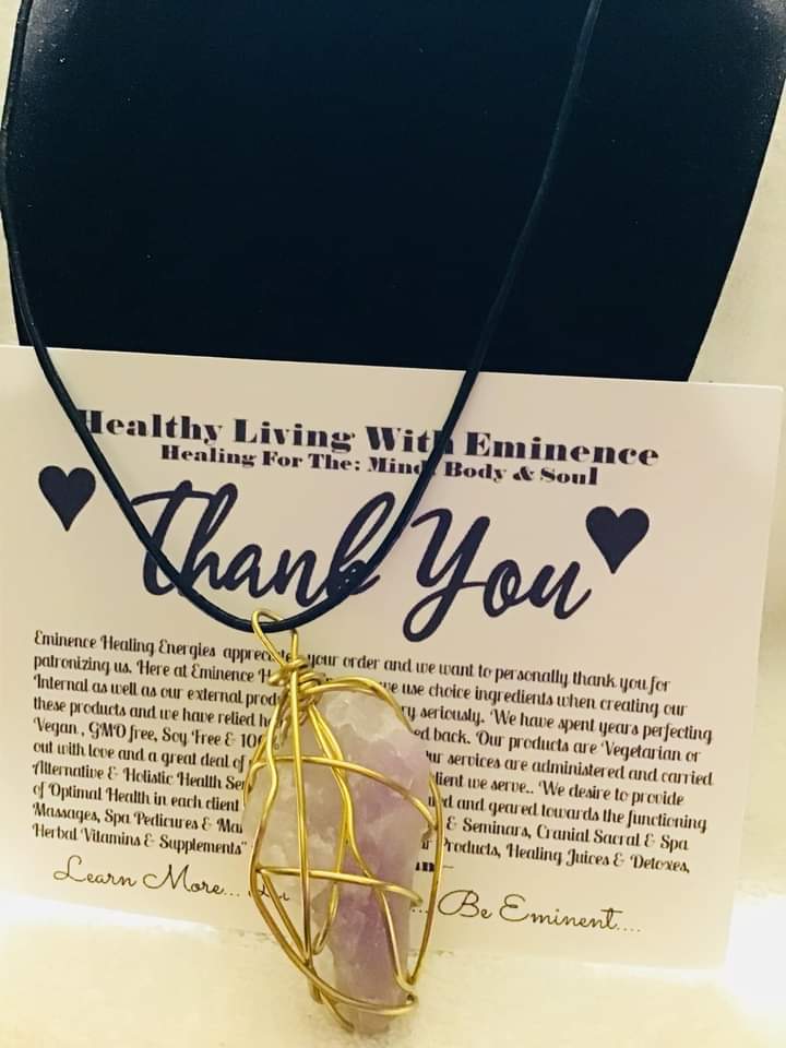 Large Amethyst Pendant & Necklace