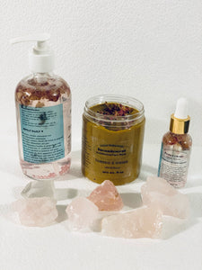 Rose Crystal Infused Facial Trio